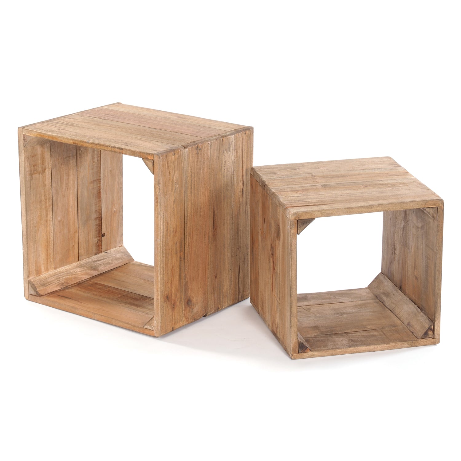 REGAL SET "VINTAGE CUBES" | Mahagoni | Holzregale