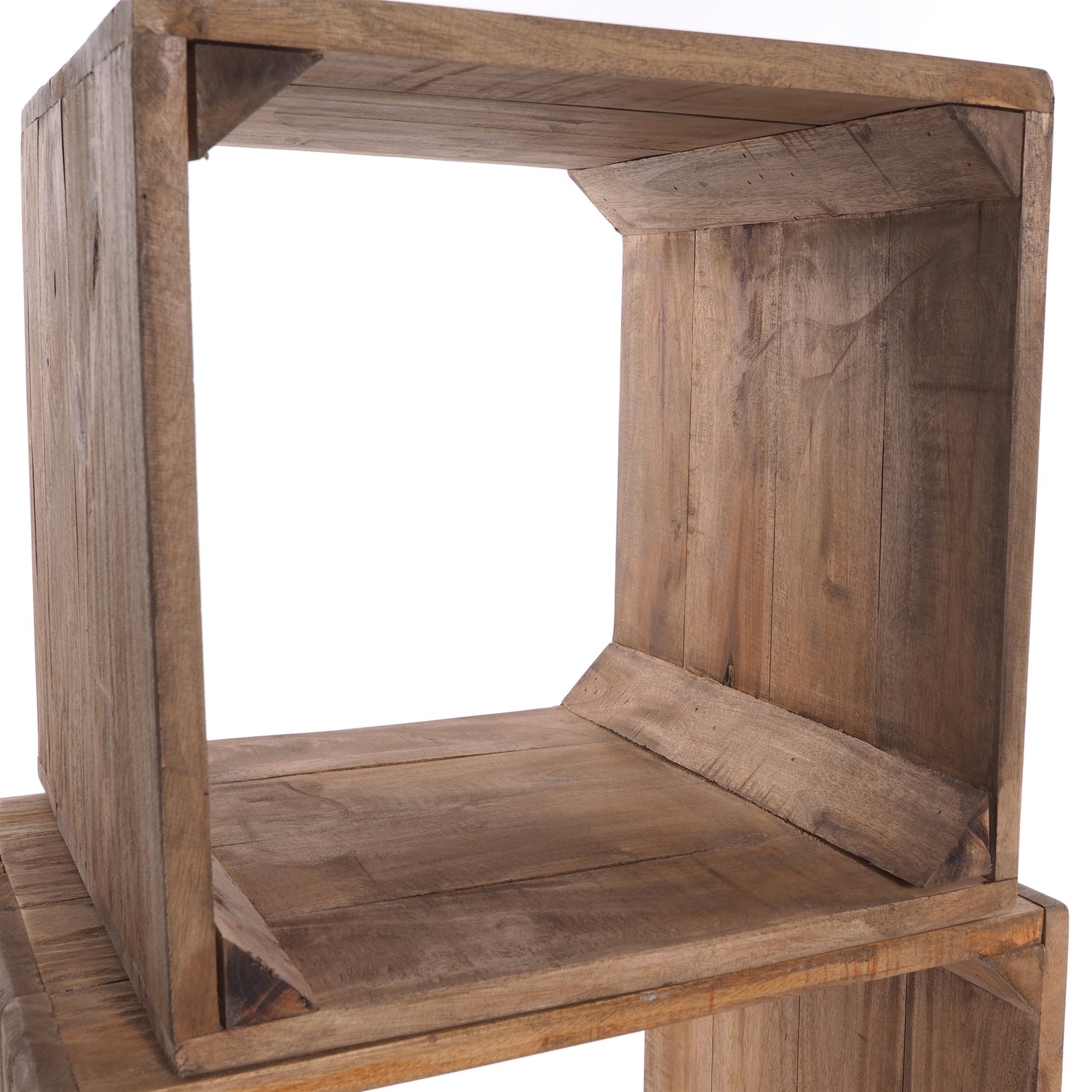 REGAL SET "VINTAGE CUBES" | Mahagoni | Holzregale