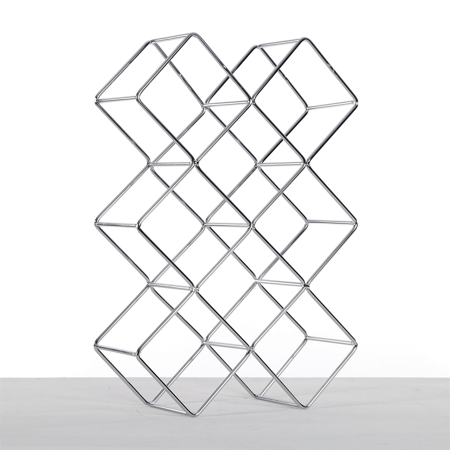 WEINFLASCHENHALTER "CUBE" | Metall, 37,5 cm | Weinregal