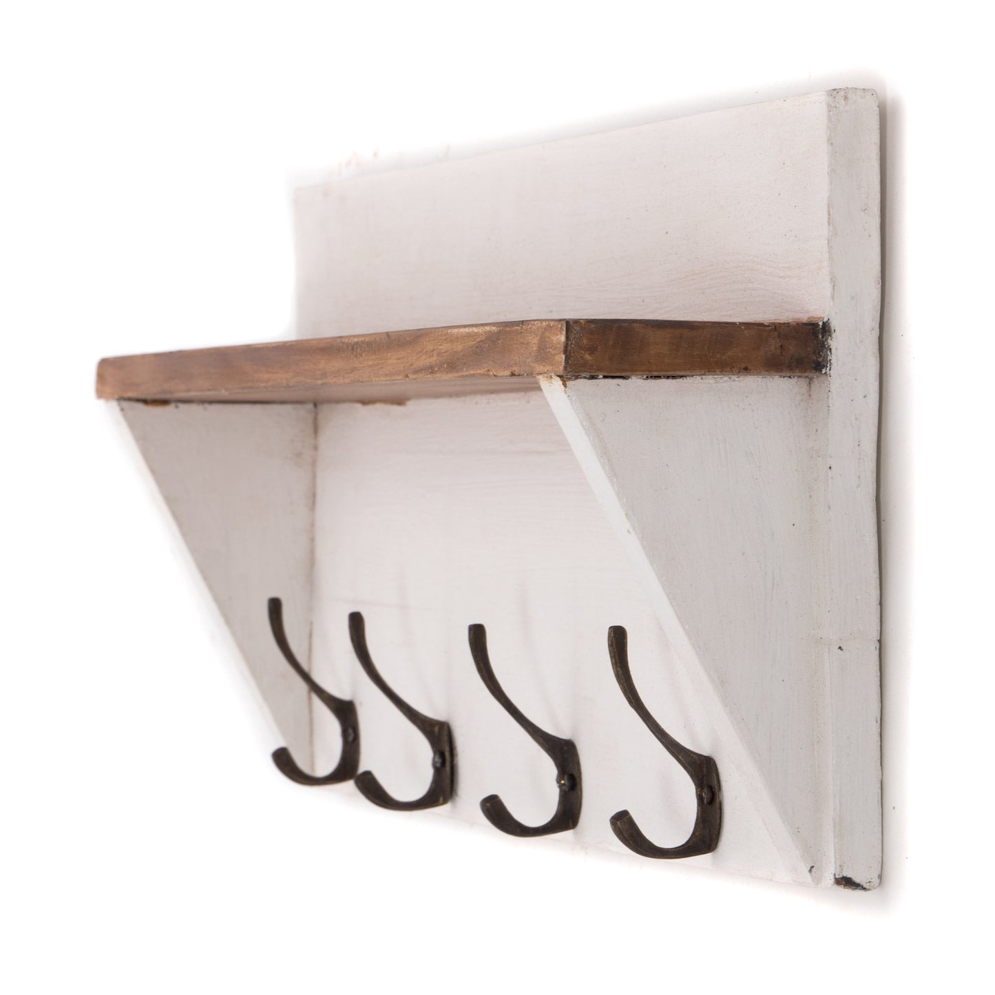 WANDGARDEROBE MIT REGAL "VINTAGE" | 60x26cm (BxH)  | Kleiderhaken