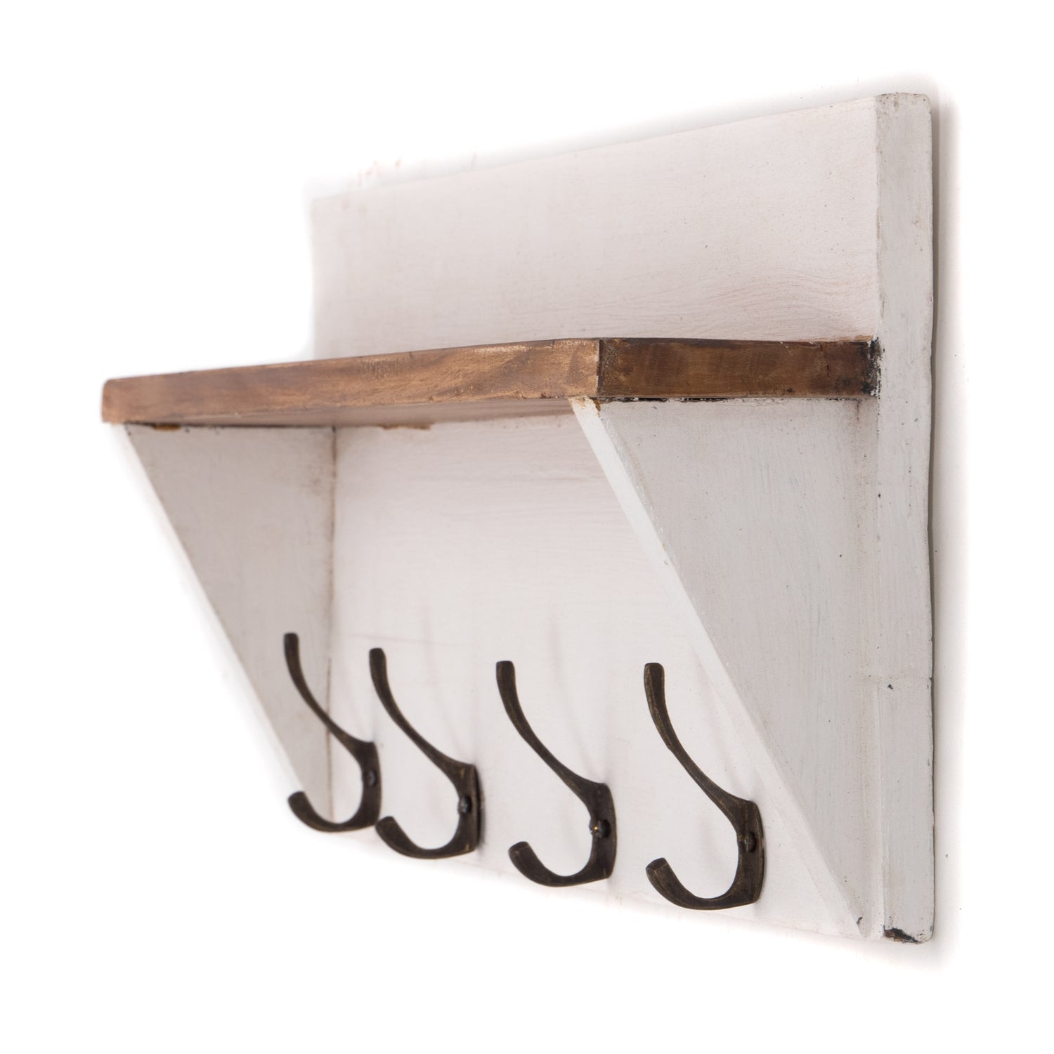 WANDGARDEROBE MIT REGAL "VINTAGE" | 60x26cm (BxH)  | Kleiderhaken