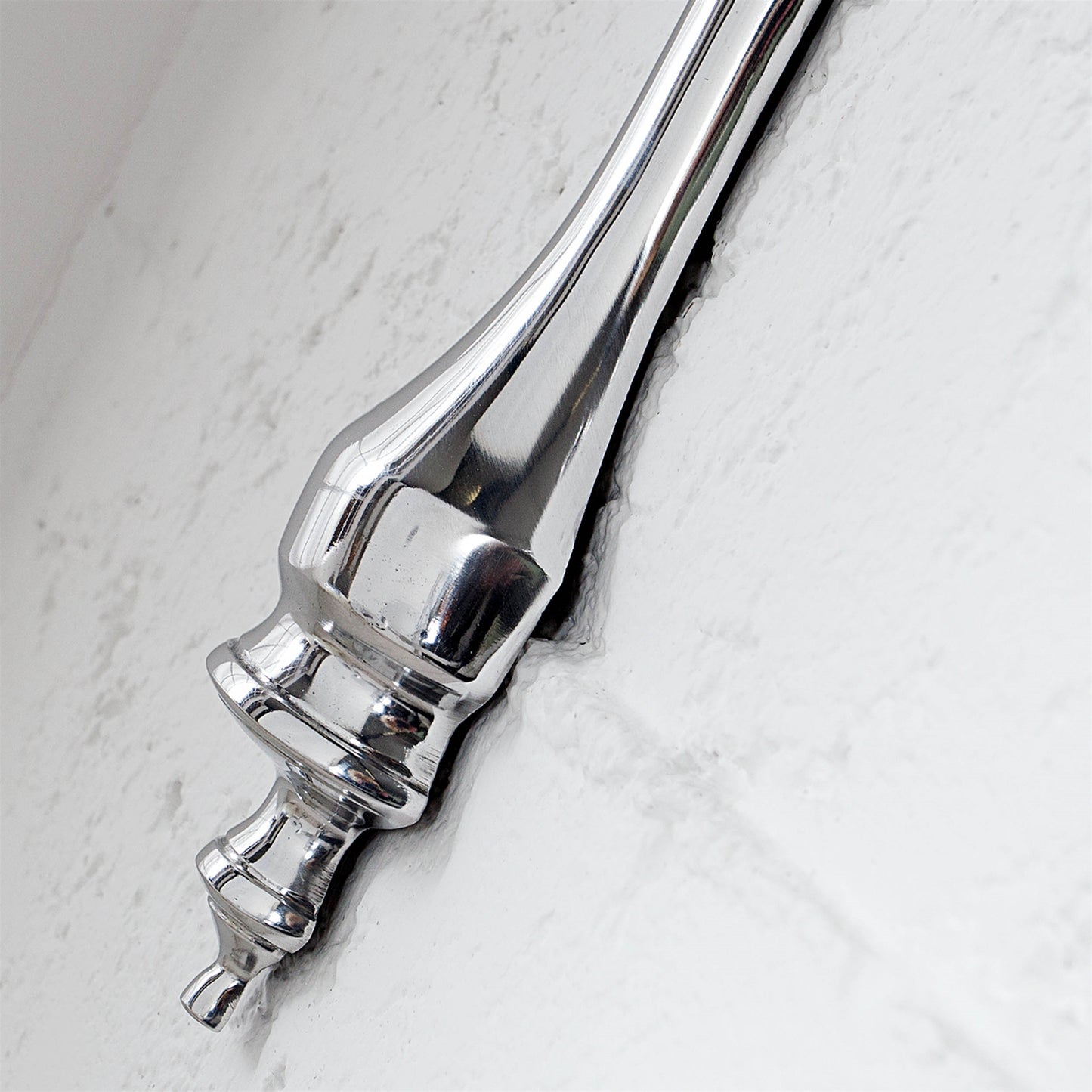 WANDKONSOLE "JACQUES" | Aluminium, 80 cm, silber | Wandregal