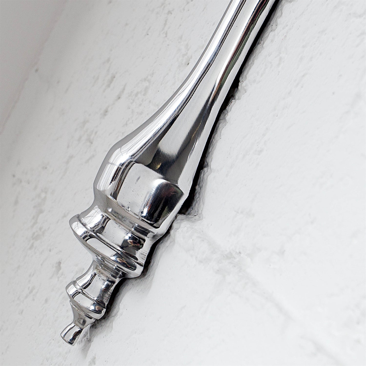 WANDKONSOLE "JACQUES" | Aluminium, 80 cm, silber | Wandregal
