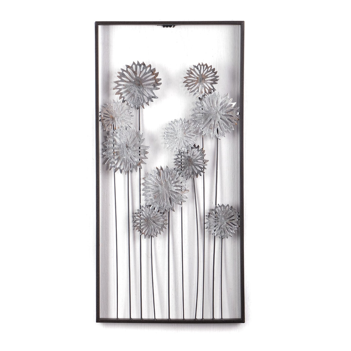 WAND DEKO "PURE FLOWERS" | Metall, 62 cm | Wanddekoration Blumen