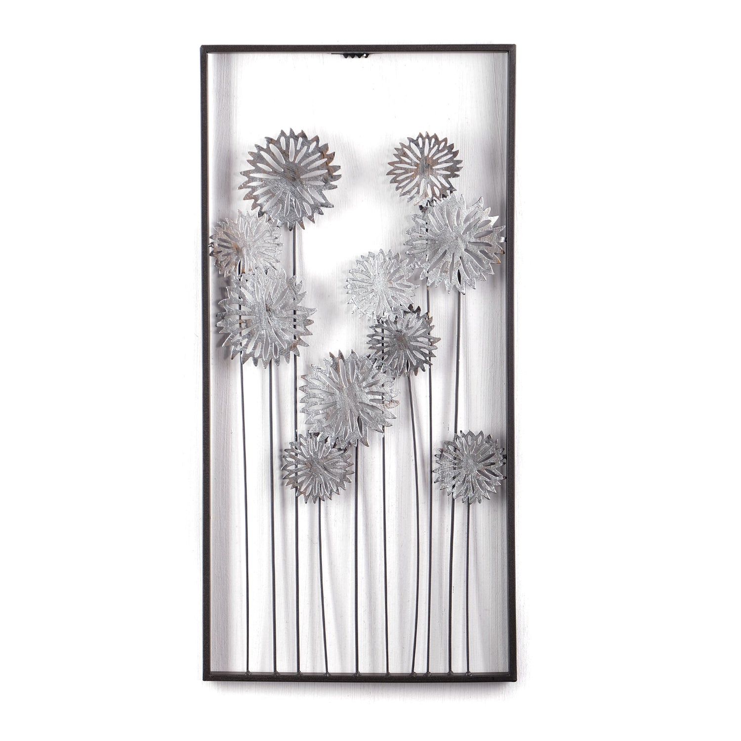 WAND DEKO "PURE FLOWERS" | Metall, 62 cm | Wanddekoration Blumen