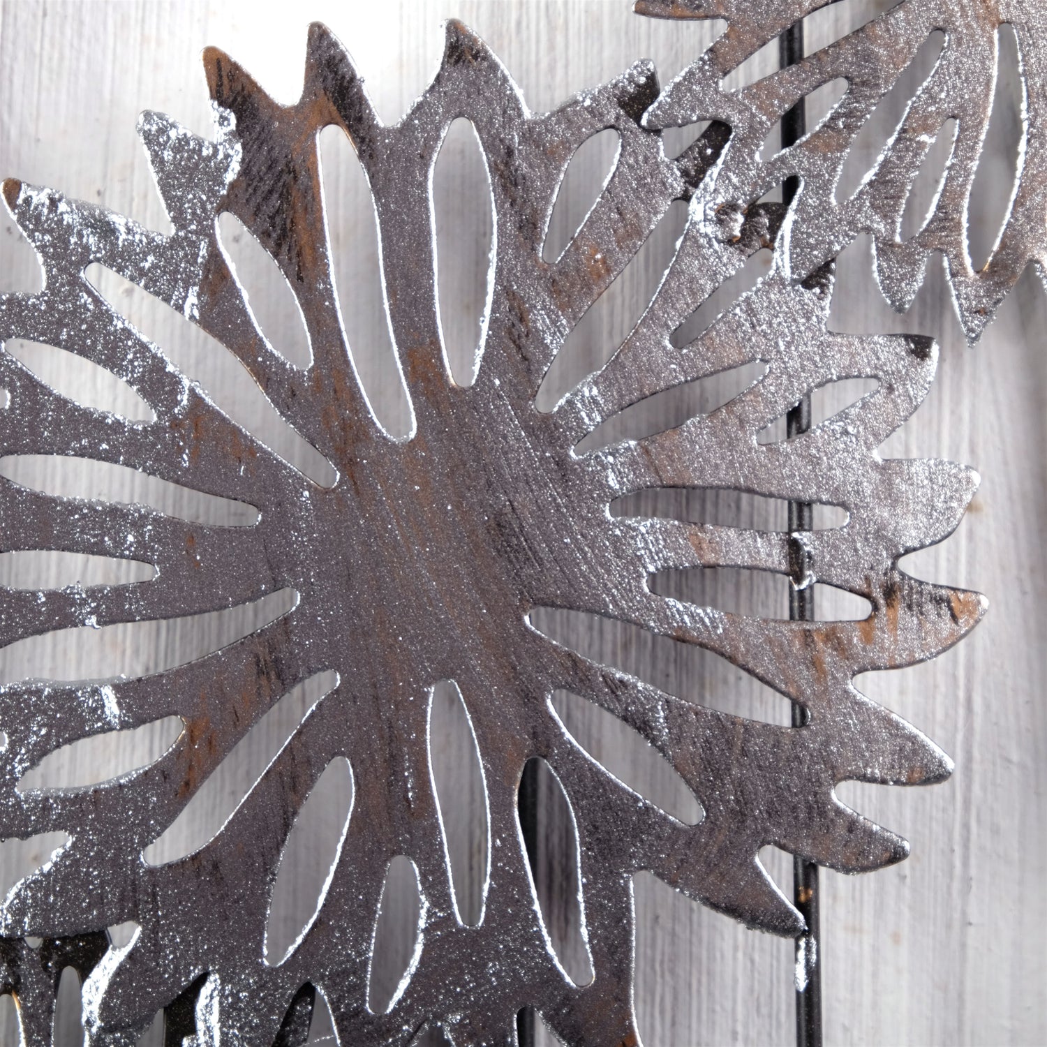 WAND DEKO "PURE FLOWERS" | Metall, 62 cm | Wanddekoration Blumen