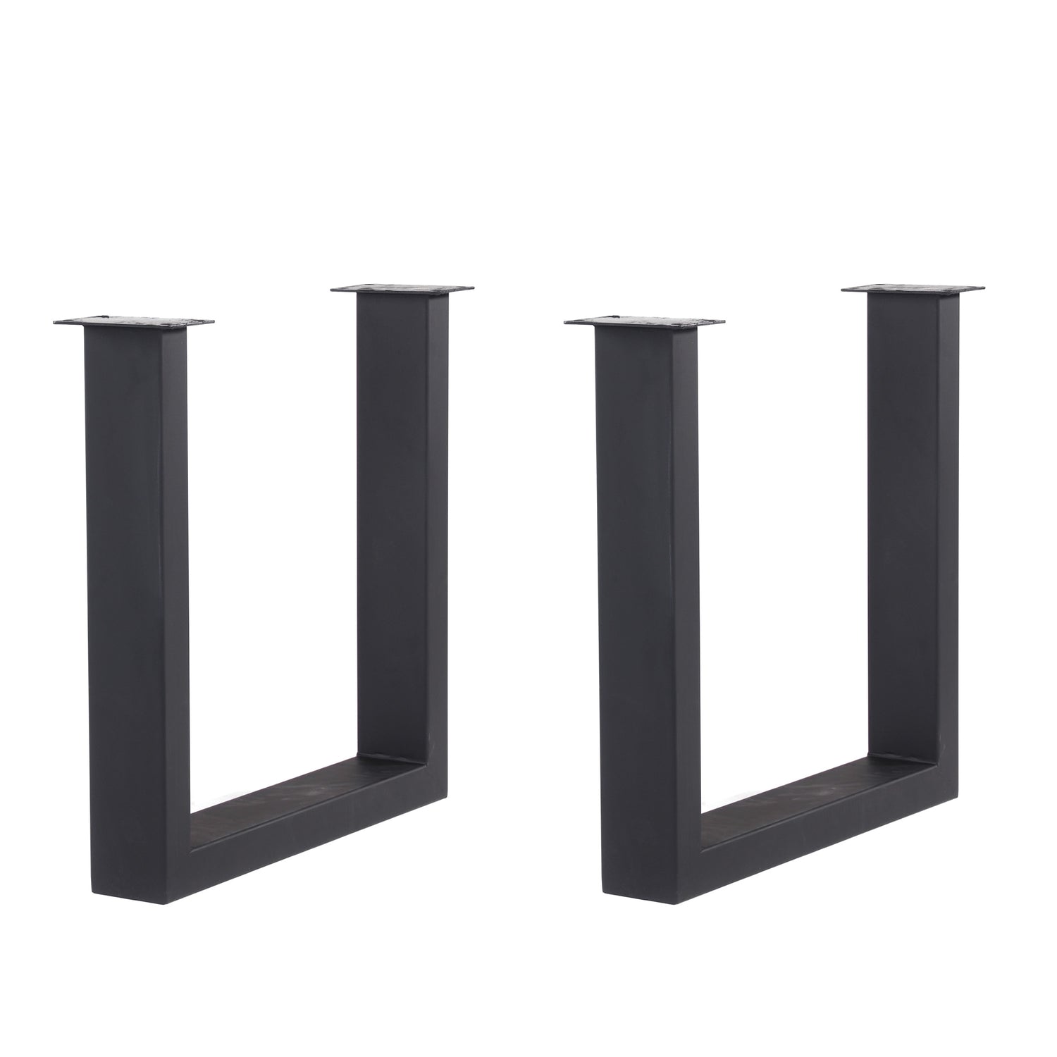 TISCHGESTELL SET „QUEBEC“ U-FORM STAHL | schwarz