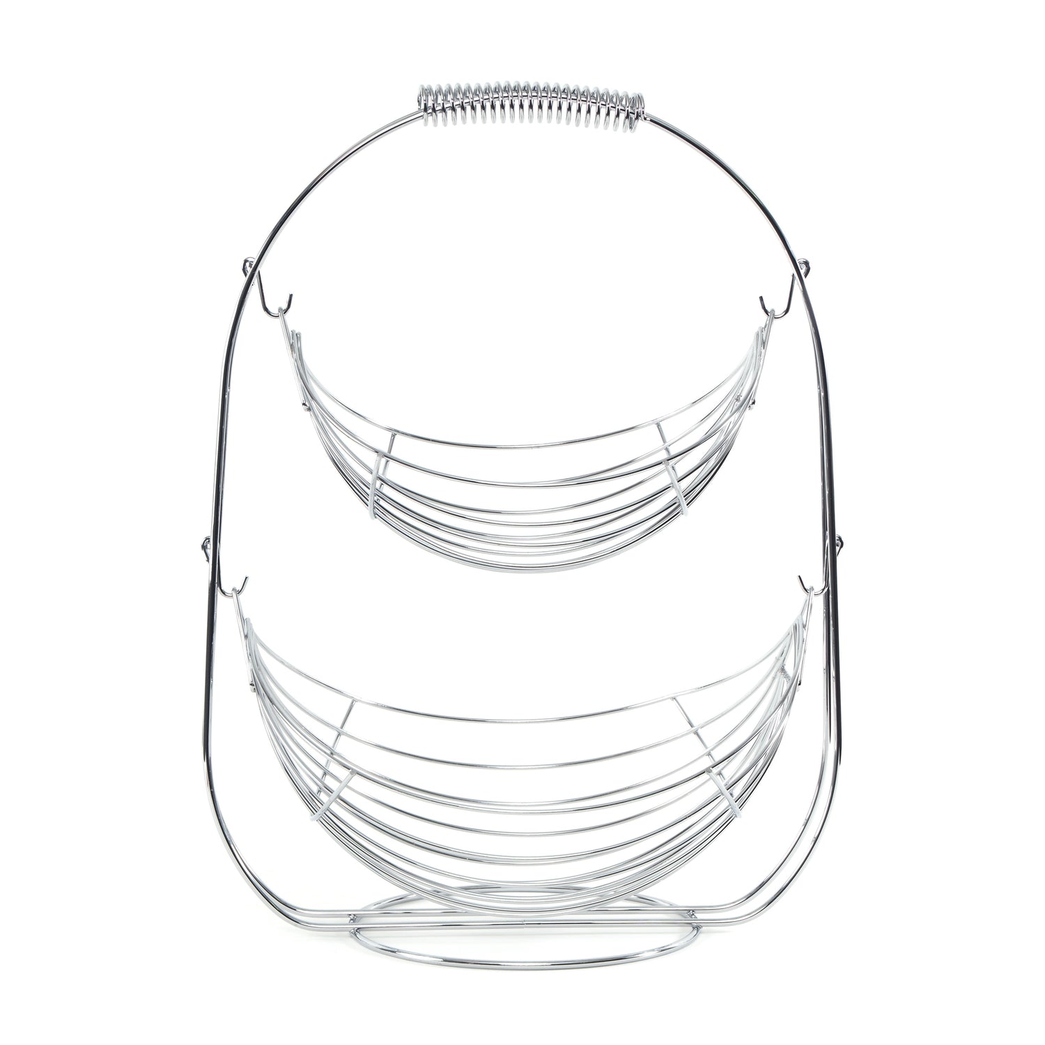 OBST ETAGERE "SCHAUKEL" | 45 cm, Eisen | zweistöckiger Früchtekorb