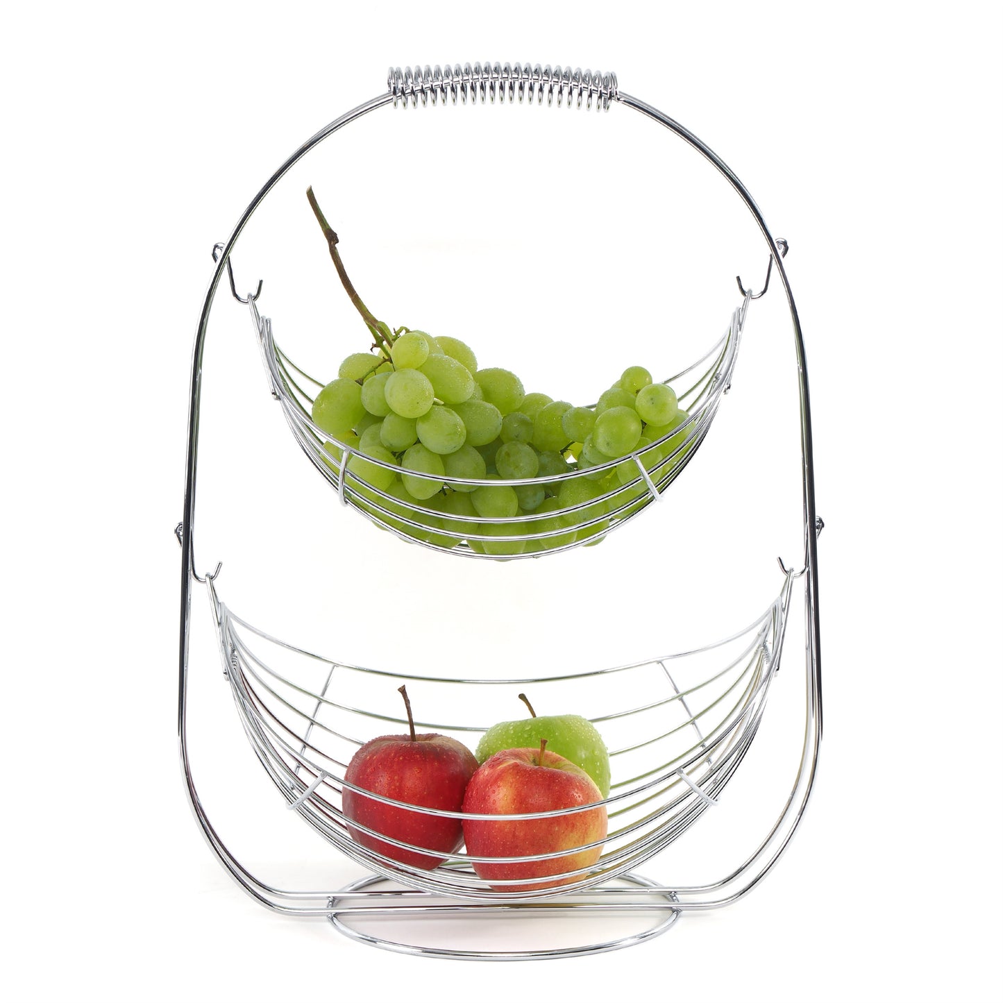 OBST ETAGERE "SCHAUKEL" | 45 cm, Eisen | zweistöckiger Früchtekorb