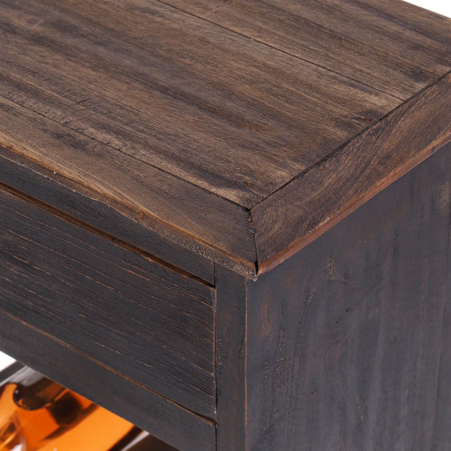 VINTAGE WEINREGAL 85x55cm(HxB), Flaschenregal mit Schublade, für 16Fl