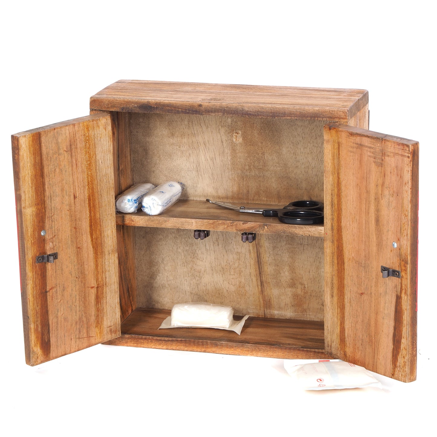 VINTAGE MEDIZINSCHRANK | 35x35x13cm (HxBxT) Wandschrank aus Holz natur