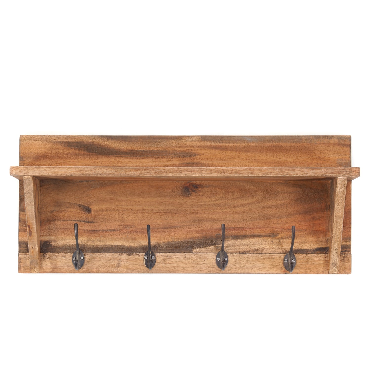 WANDGARDEROBE MIT REGAL "VINTAGE" | 60x26cm (BxH)  | Kleiderhaken