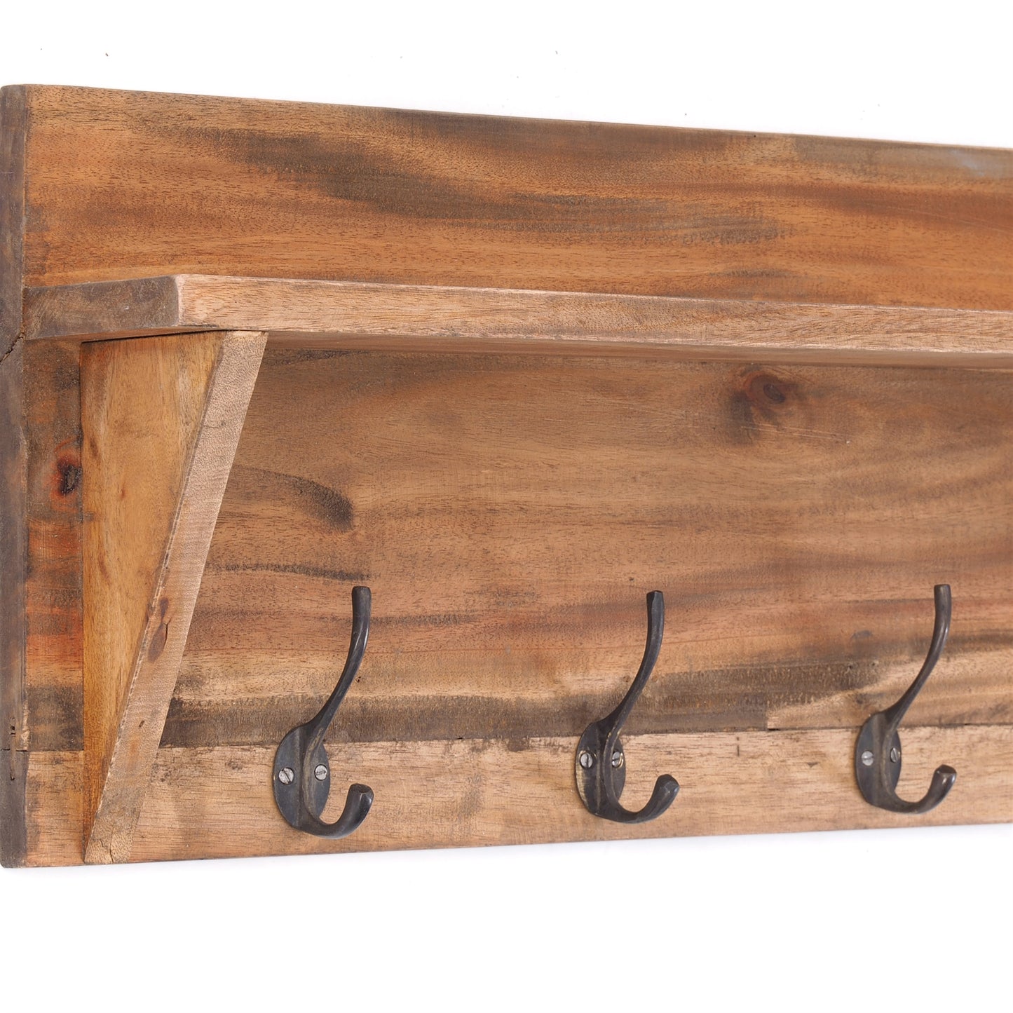 WANDGARDEROBE MIT REGAL "VINTAGE" | 60x26cm (BxH)  | Kleiderhaken