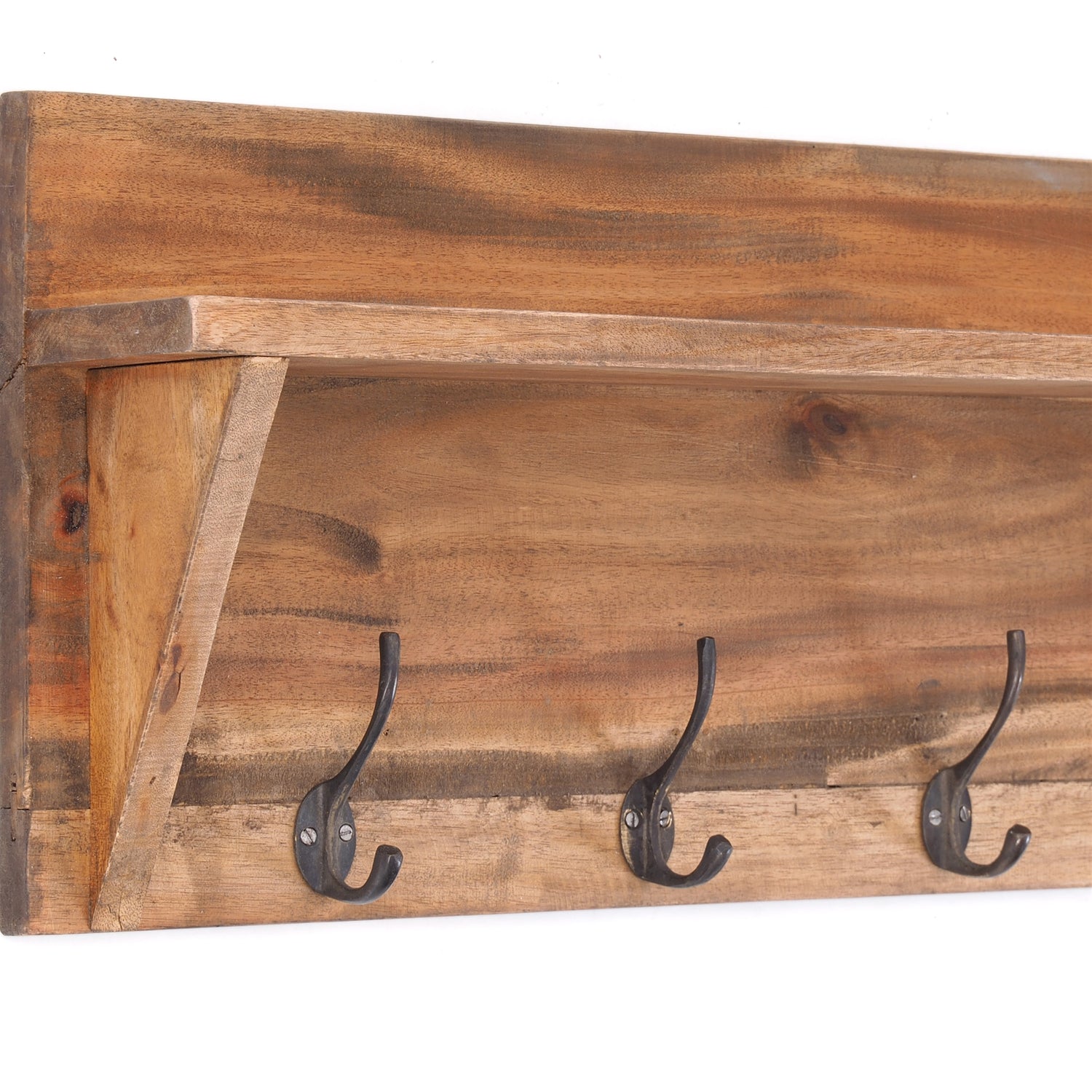 WANDGARDEROBE MIT REGAL "VINTAGE" | 60x26cm (BxH)  | Kleiderhaken