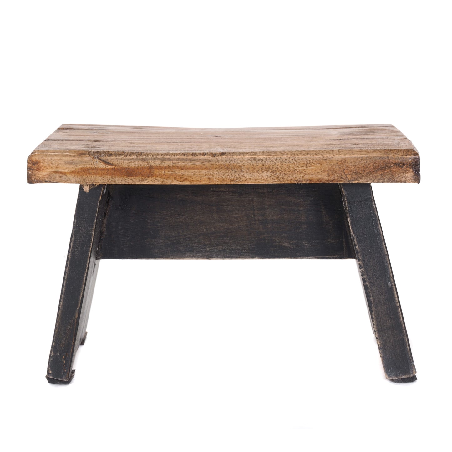 FUßHOCKER "SCHEMEL" natur schwarz