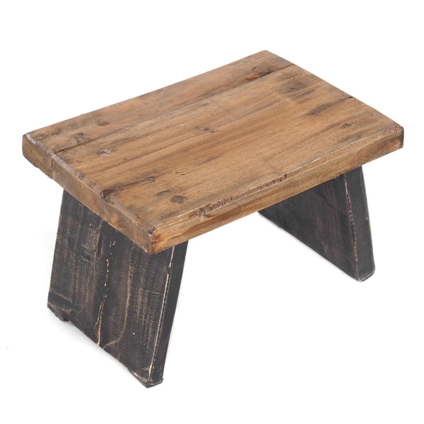FUßHOCKER "SCHEMEL" natur schwarz