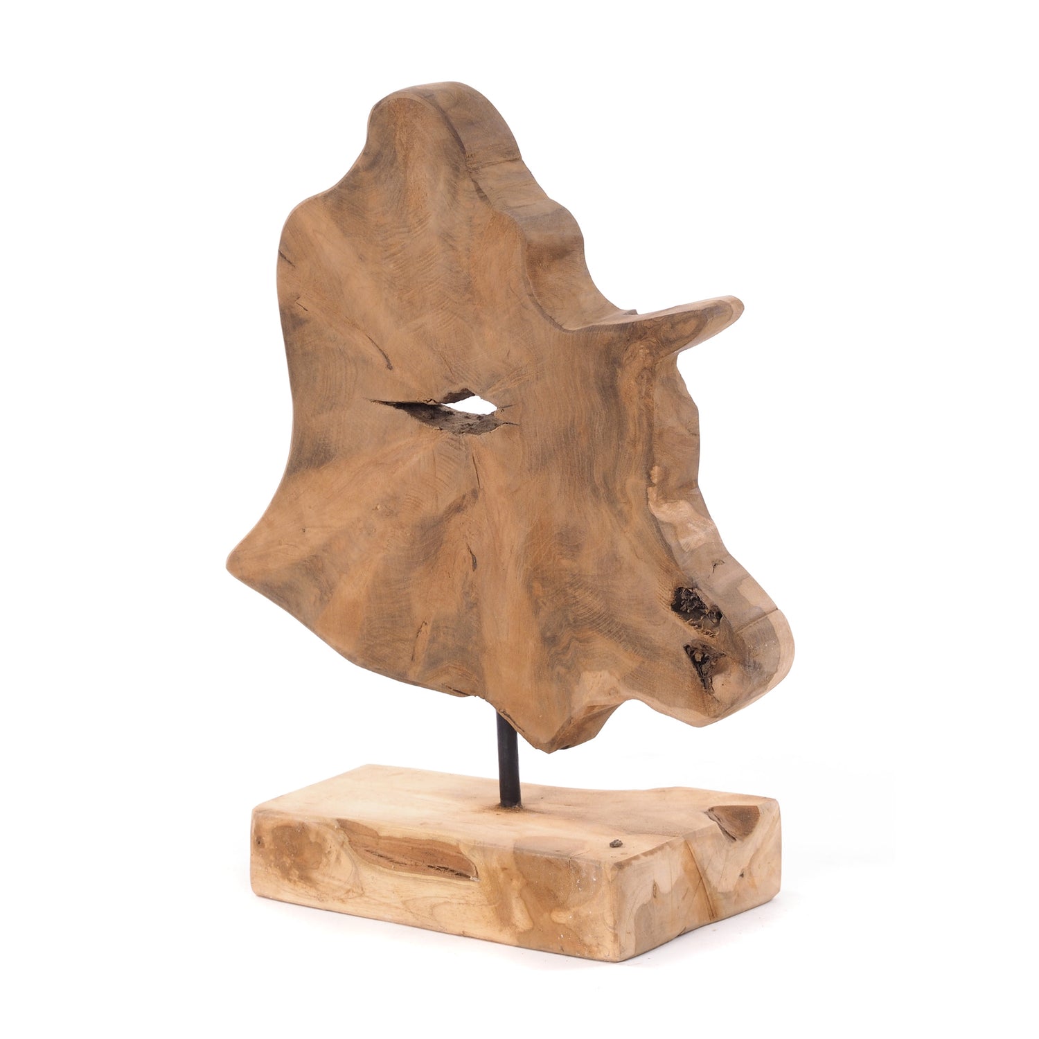 TREIBHOLZ SKULPTUR "ROOTS  50" | Teakholz, Unikat | Dekofigur