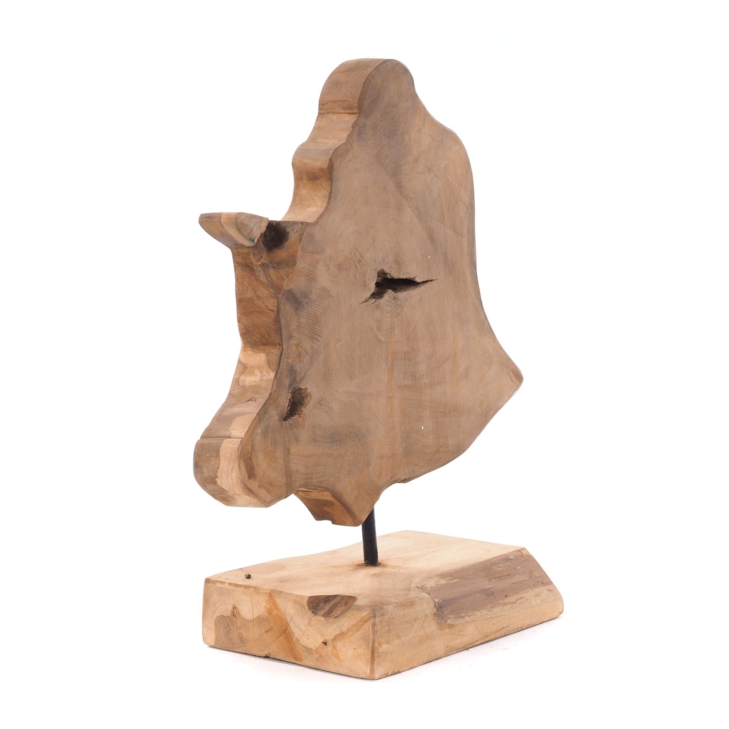 TREIBHOLZ SKULPTUR "ROOTS  50" | Teakholz, Unikat | Dekofigur