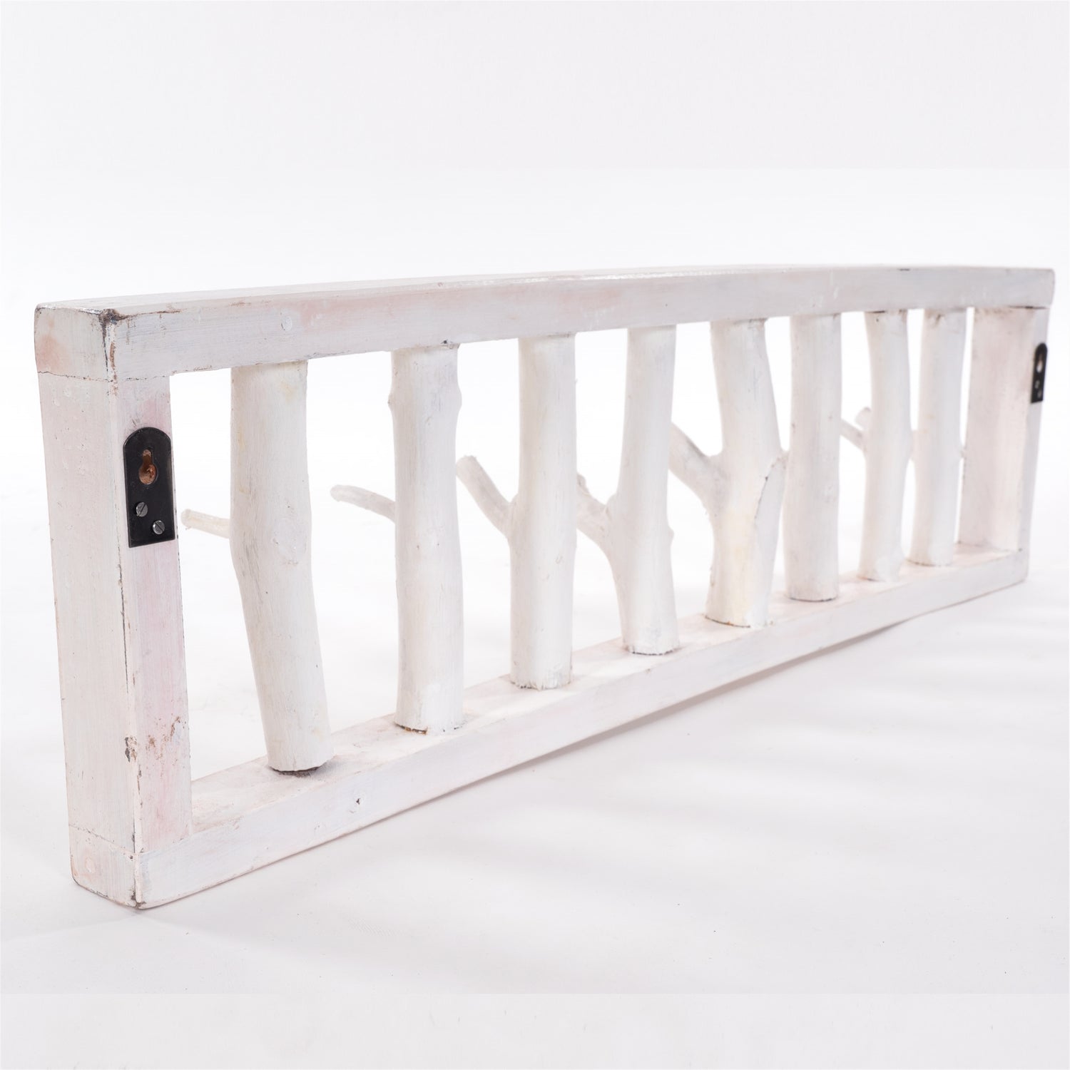 WANDGARDEROBE TREIBHOLZ UNIKAT | 80x22cm (BxH), Garderobe, Hakenleiste mit Ästen