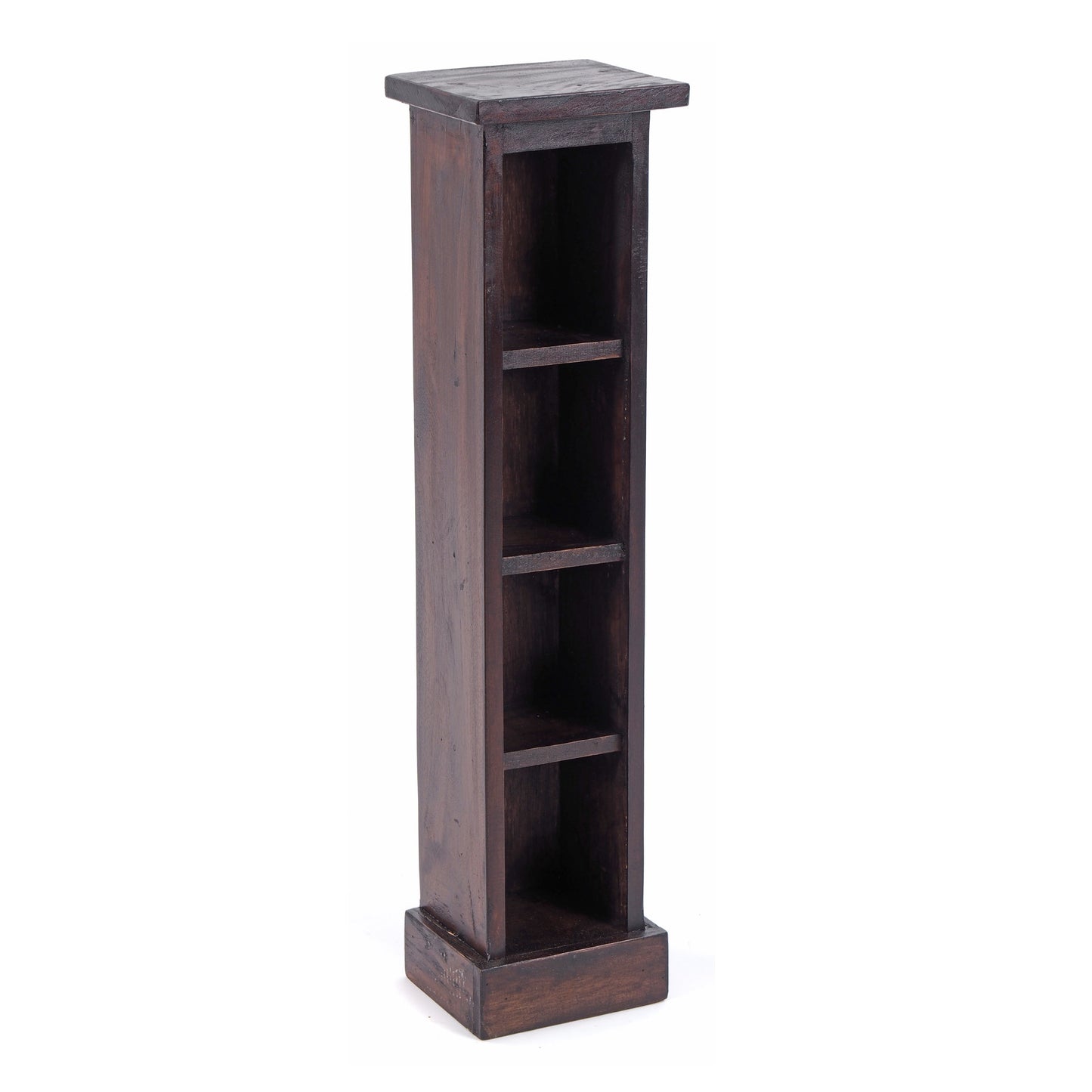 HOLZ CD REGAL "CD TOWER" | 76cm(H), Holzregal, CD Rack mit 4 Fächern