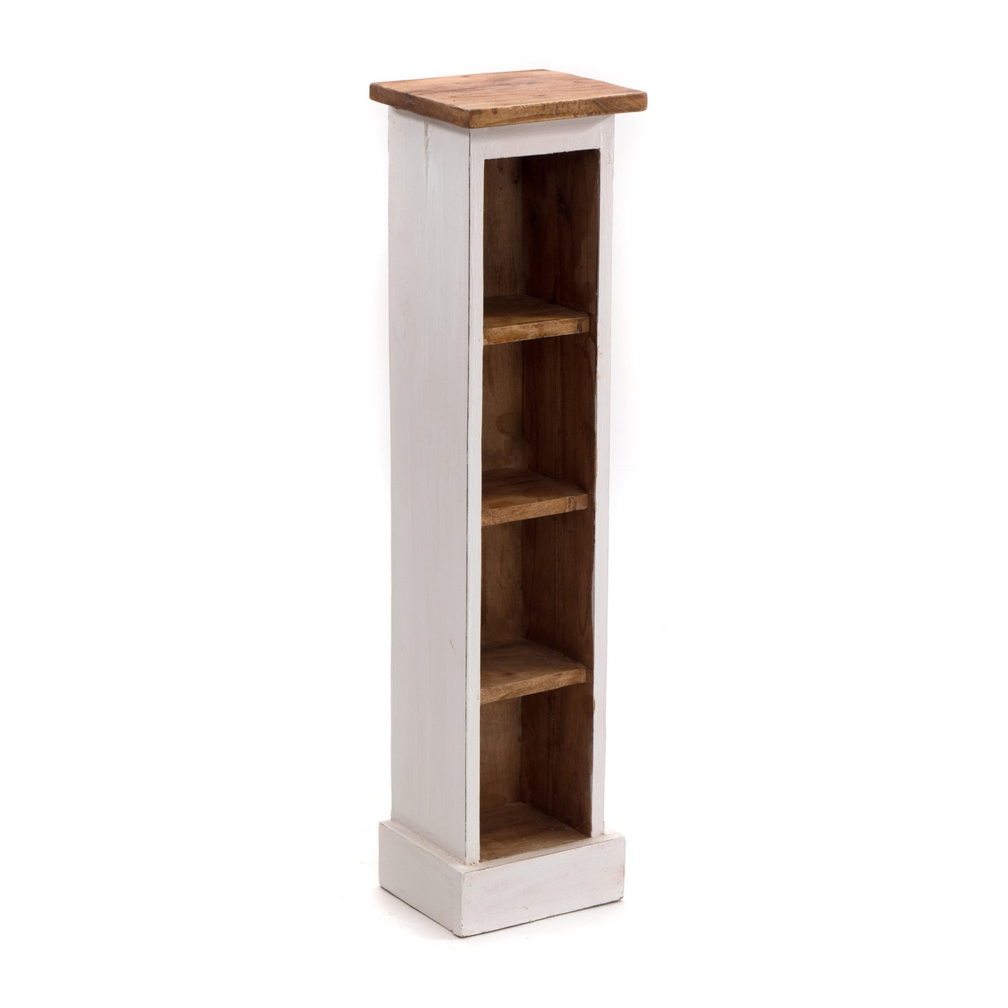 HOLZ CD REGAL "CD TOWER" | 76cm(H), Holzregal, CD Rack mit 4 Fächern