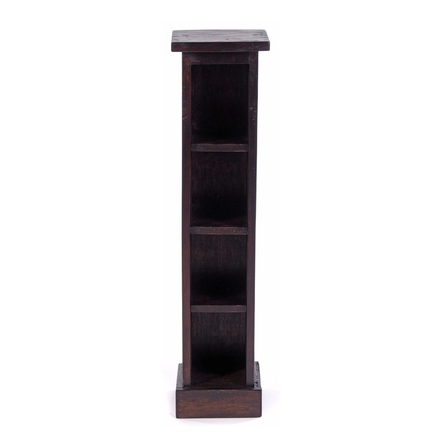 HOLZ CD REGAL "CD TOWER" | 76cm(H), Holzregal, CD Rack mit 4 Fächern