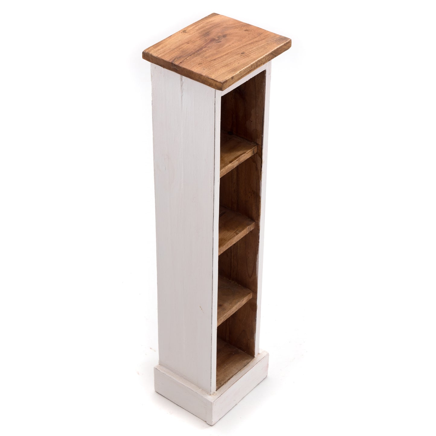 HOLZ CD REGAL "CD TOWER" | 76cm(H), Holzregal, CD Rack mit 4 Fächern