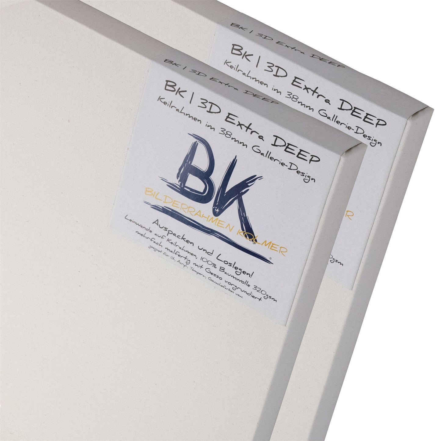 2x BK DEEP EDGE KEILRAHMEN 30x30cm | Leinwände extra hohen Keilrahmen