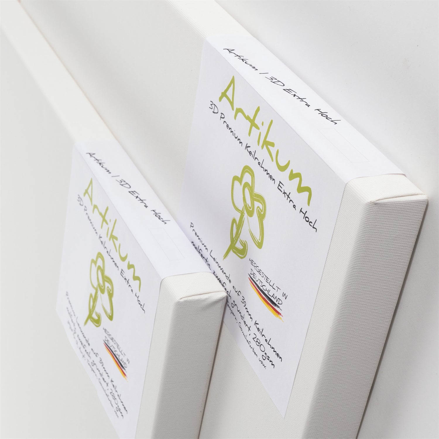 2x PREMIUM EXTRA HOCH 3D KEILRAHMEN 60x80cm | Galerie Leinwände