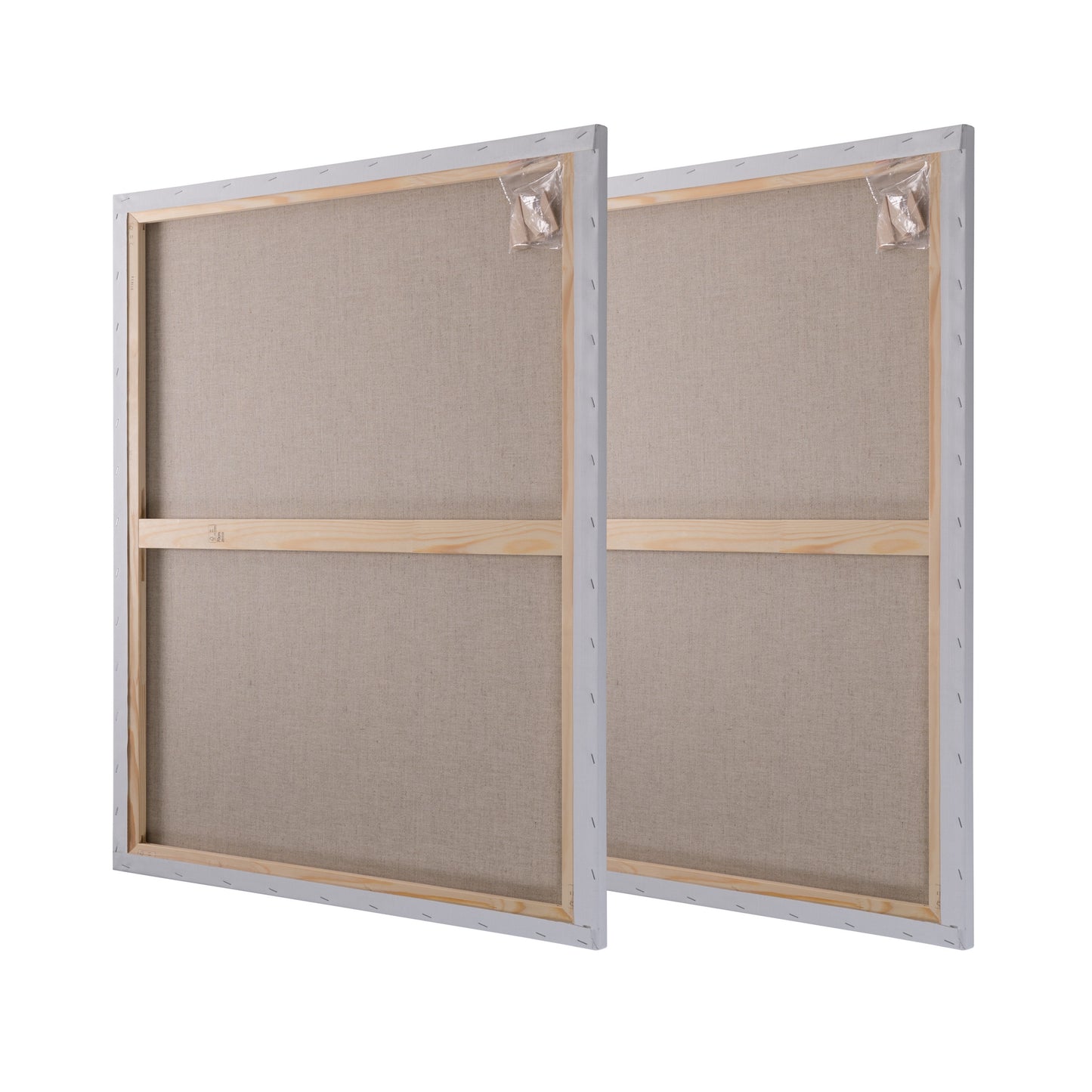 2x ARTIKUM LEINEN | PREMIUM LEINWAND auf KEILRAHMEN 80x80cm |