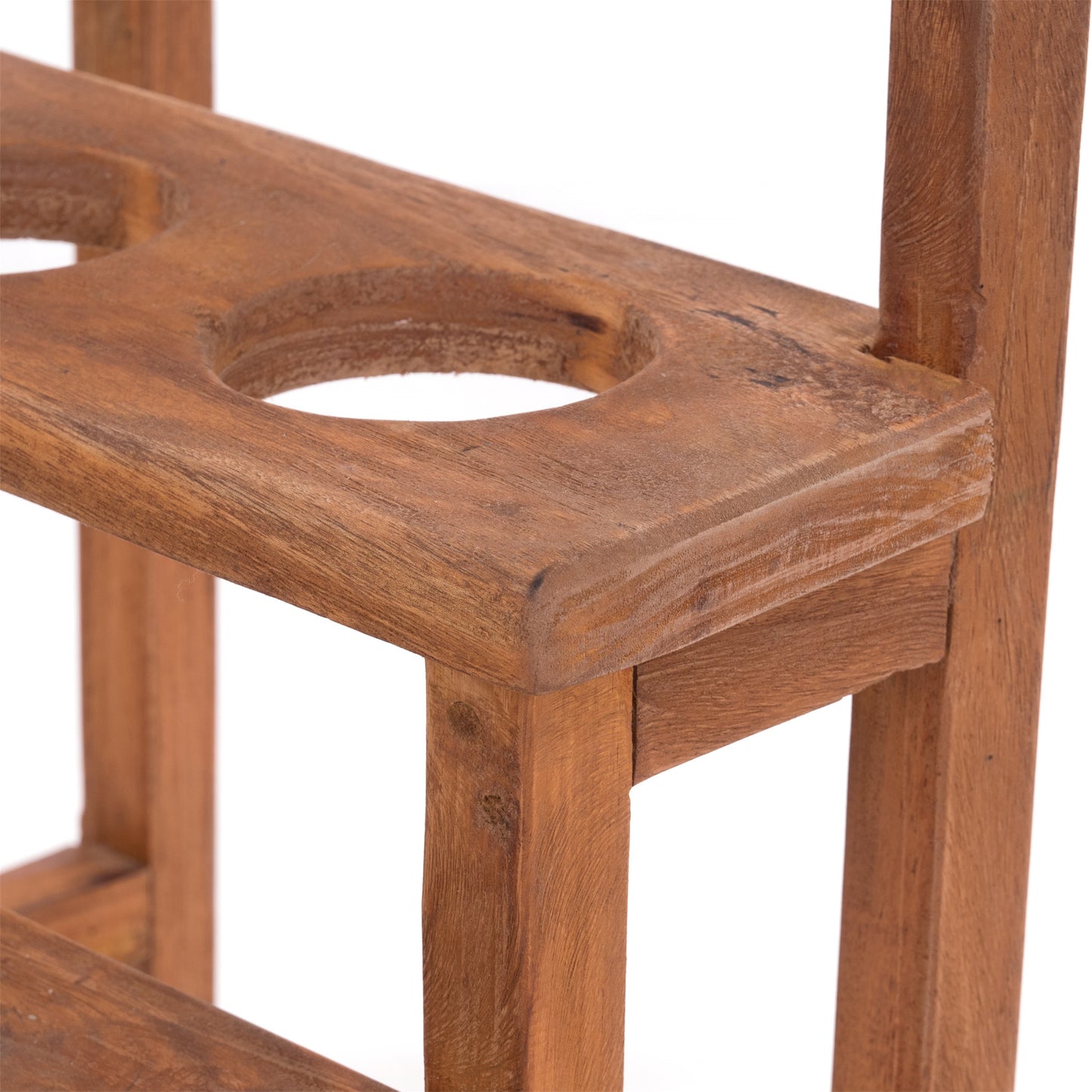 PFLANZENTREPPE "PALCO" | 3 Ebenen, Mahagoni | Holz Blumenständer