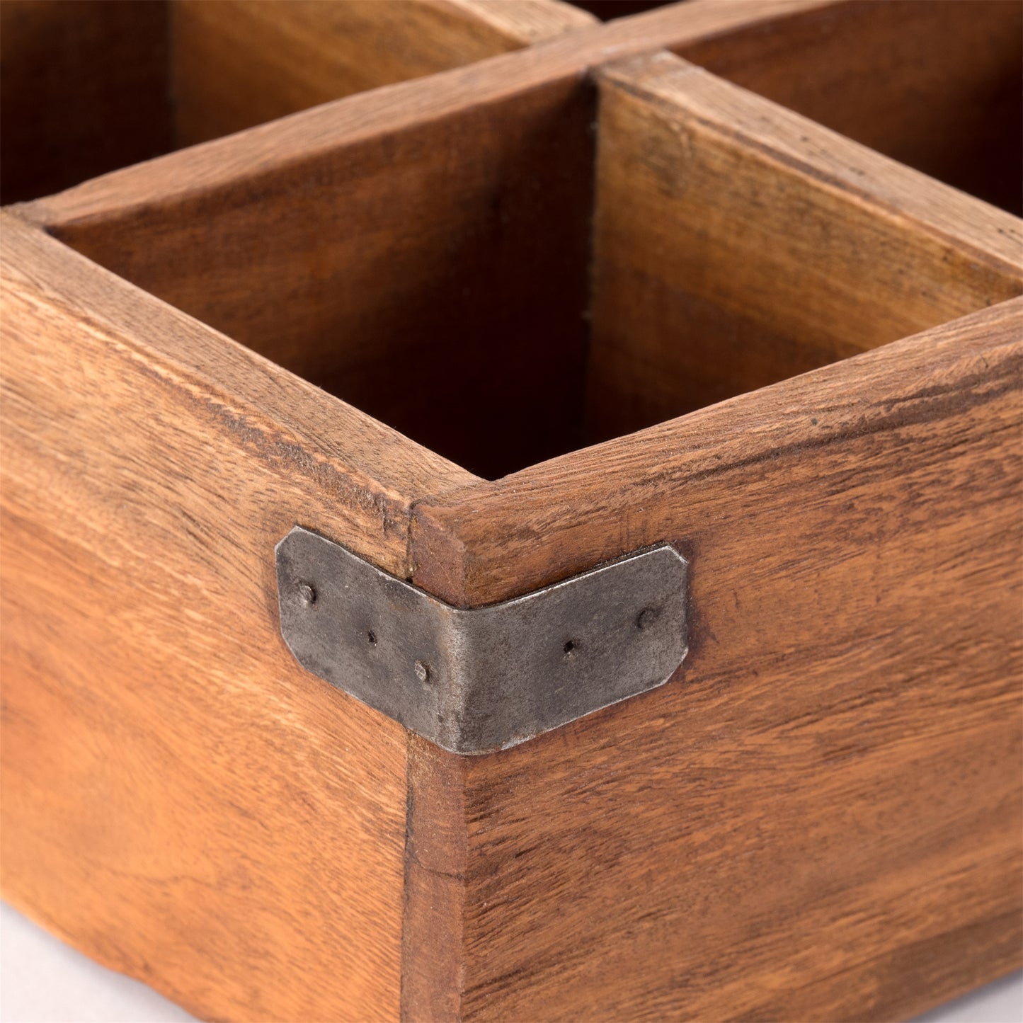 STIFTEHALTER "LARGO" | Mahagoni, 6 Fächer | rustikale Stiftebox