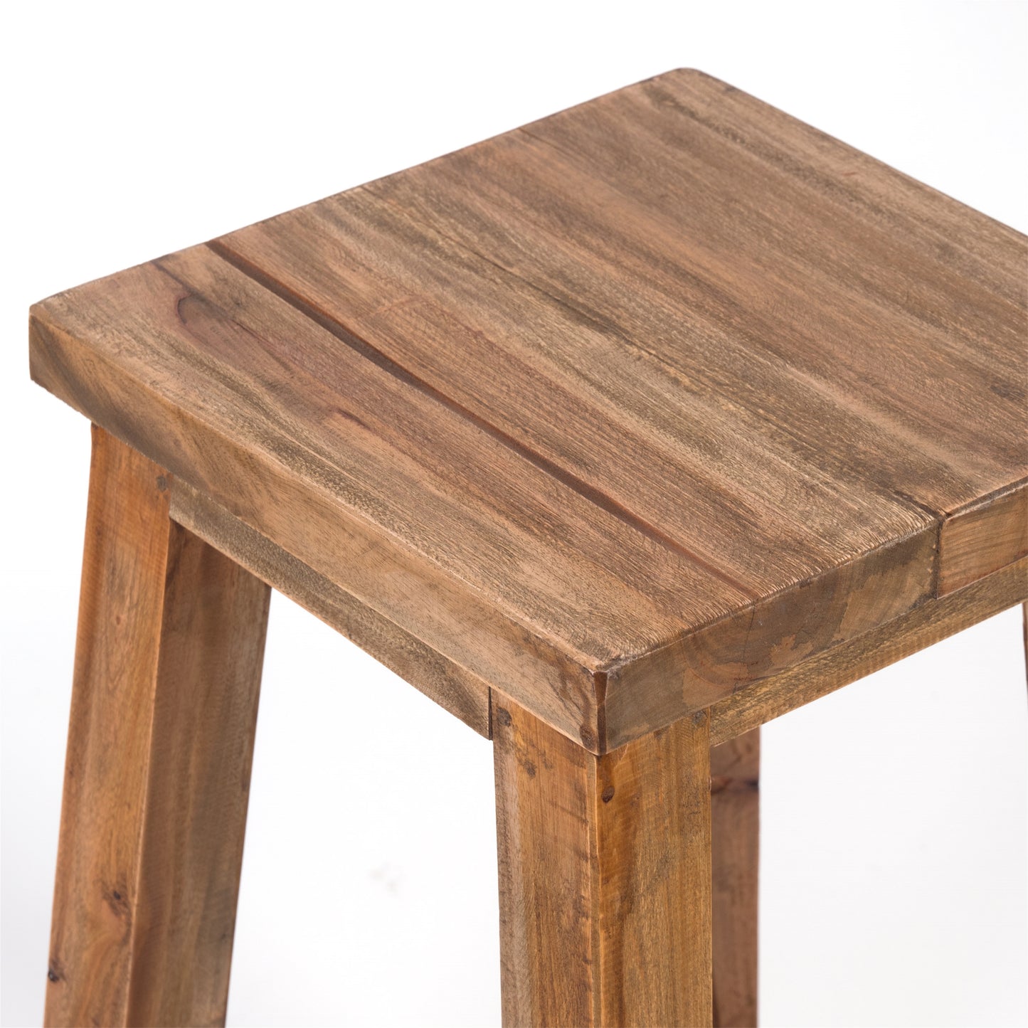 BARHOCKER "NIPPO" | 70x35 cm (HxB), Massivholz | Holz Sitzhocker