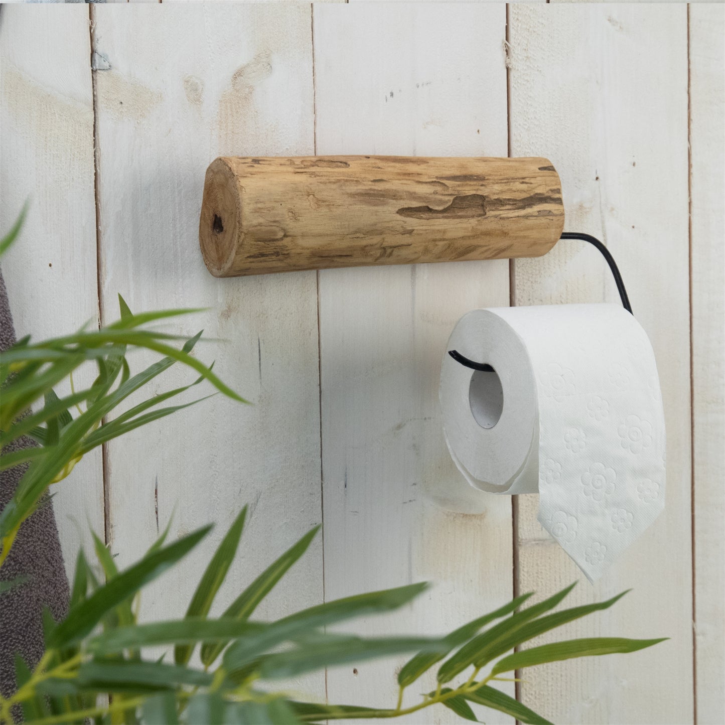 TOILETTENROLLENHALTER TREIBHOLZ "DRIFT" | Teak, 30 cm | Wandhalter