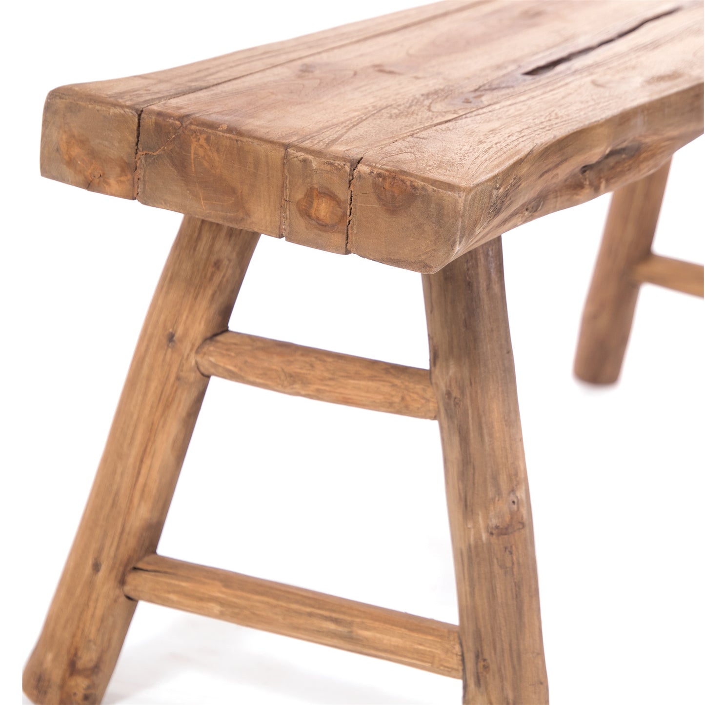 HOLZBANK "MALU 93" | Teakholz, 93x44 cm | Natur Sitzbank
