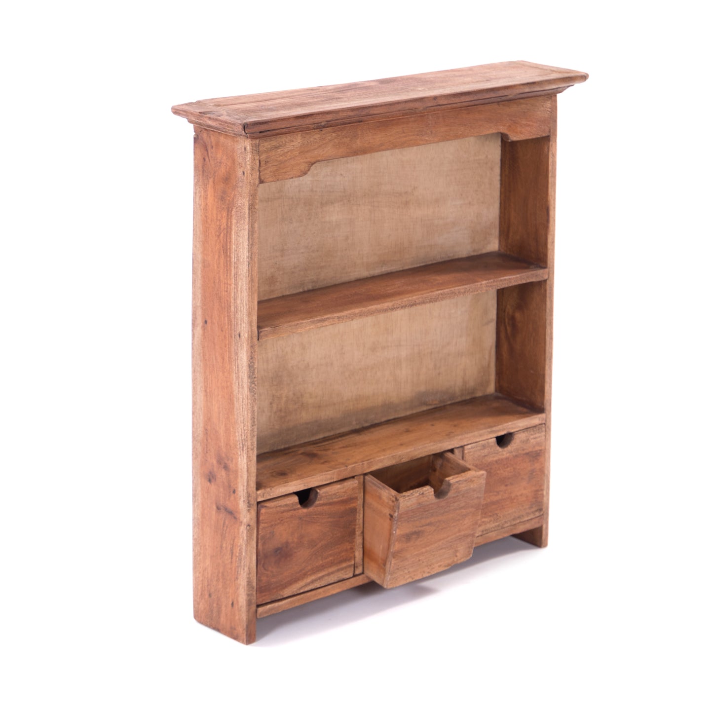 LANDHAUS WANDREGAL "ADELIA" | 60 cm, Mahagoni Holz | Küchenregal