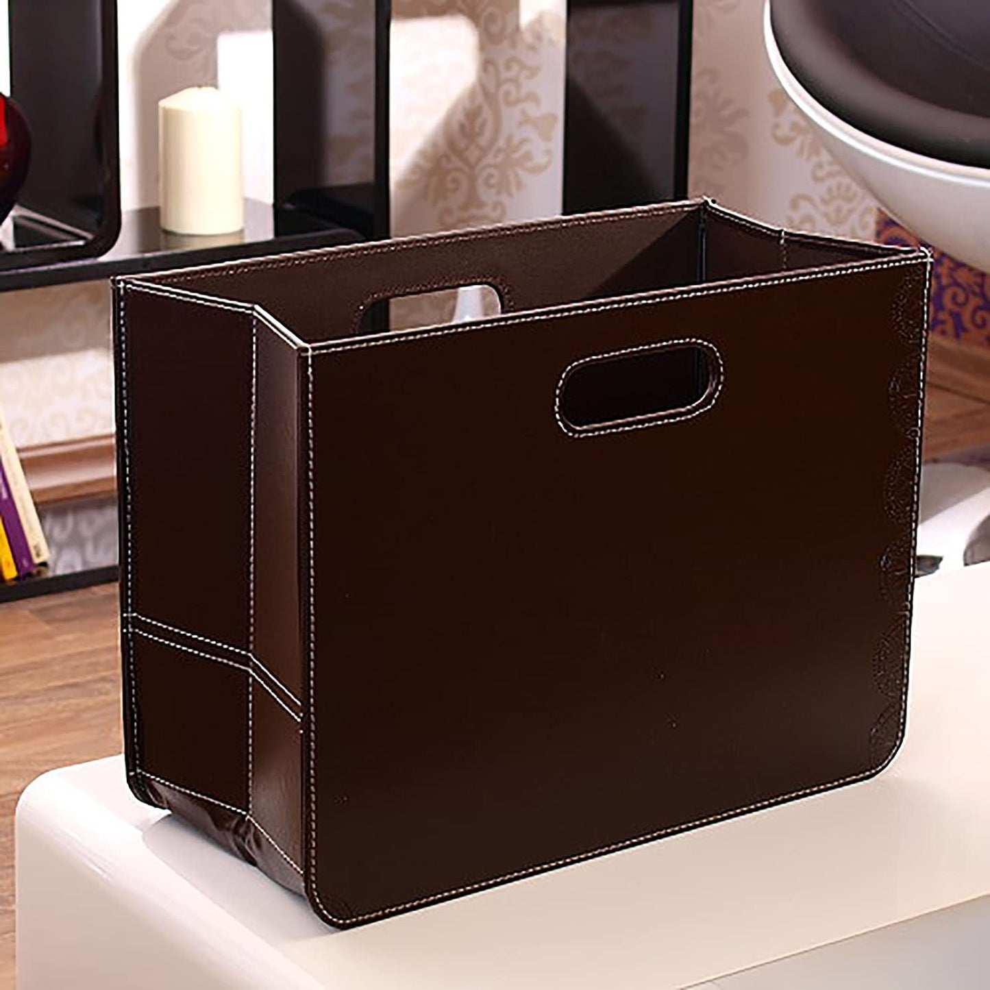 EDLE ZEITUNGSBOX "BUSINESS" braun