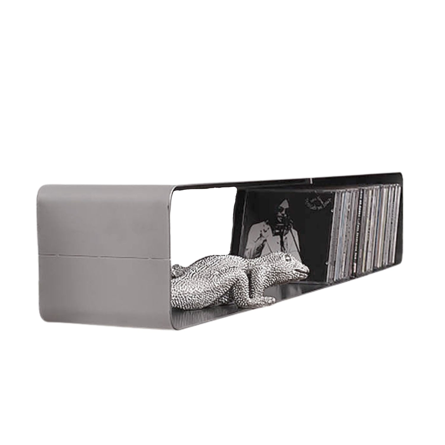 cd aufbewahrung metall XXL LOUNGE DESIGN METALL CD REGAL RETRO CLUB 120cm