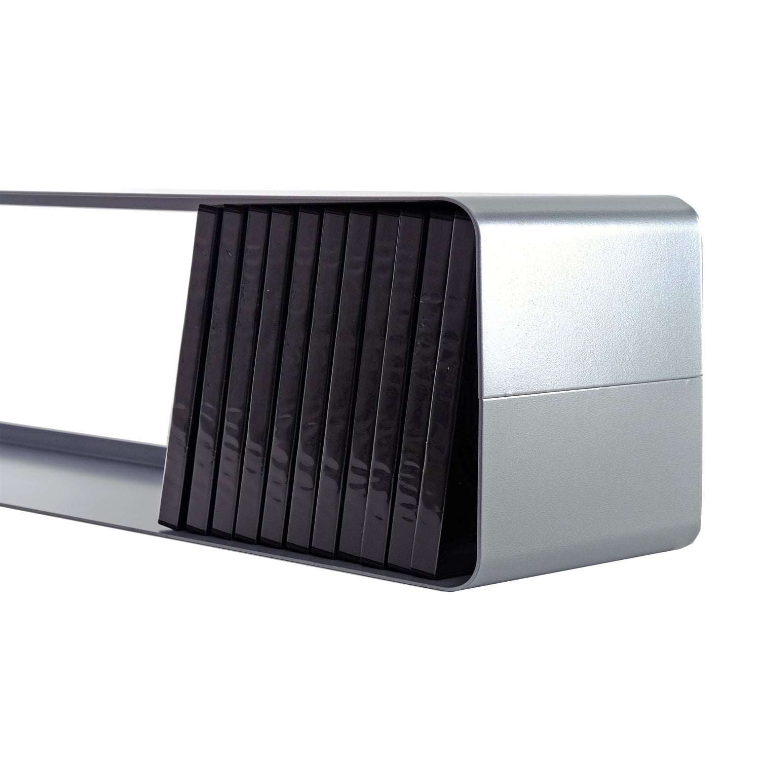 RETRO DESIGN CD REGAL "CUBE" | 120cm, Metall, Wandregal für 100CDs
