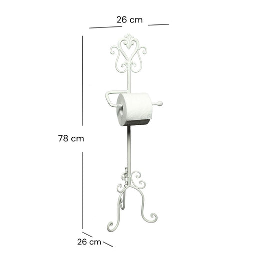TOILETTENROLLENHALTER "SERVANT" | Vintage, 78 cm, weiß