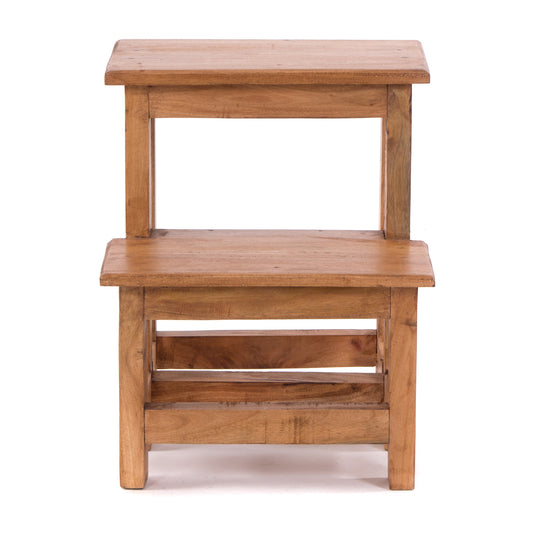 BLUMENLEITER STEP | Vintage Holz | Pflanzenhocker