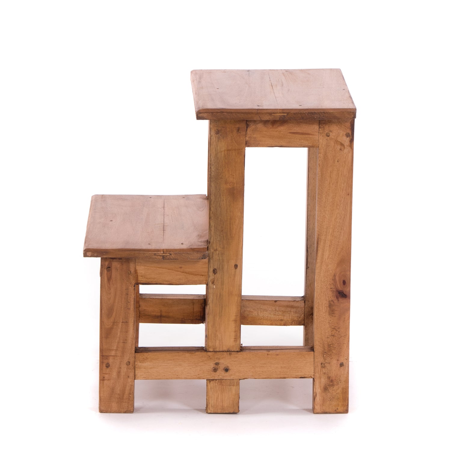 BLUMENLEITER STEP | Vintage Holz | Pflanzenhocker
