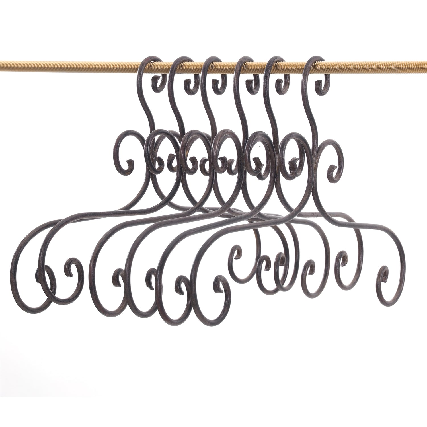 KLEIDERBÜGEL "AMELIE" | Metall, braun, 41 cm | Kleiderhaken