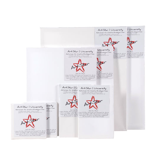 ART-STAR UNIVERSITY KEILRAHMEN SET | 8-teiliges Leinwand Set