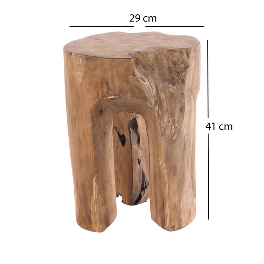 BAUMSTAMM HOCKER "LOG" | 41x29 cm (HxB), natur | Sitzhocker