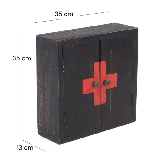 MEDIZINSCHRANK MEDIC | 35x35x13cm, Massivholz | Wandschrank