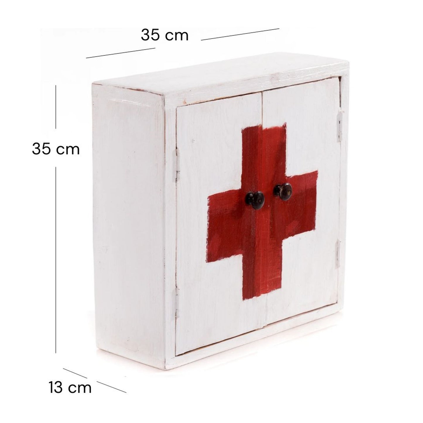 MEDIZINSCHRANK MEDIC | 35x35x13cm, Massivholz | Wandschrank
