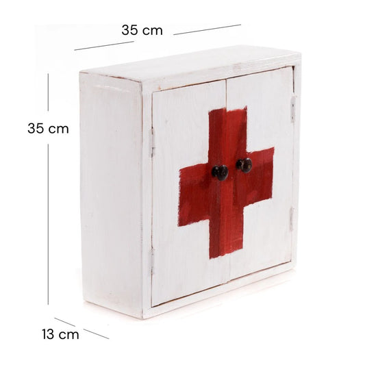 MEDIZINSCHRANK MEDIC | 35x35x13cm, Massivholz | Wandschrank