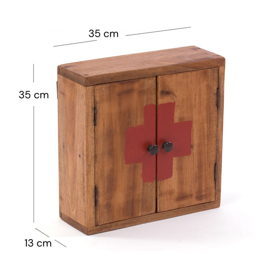 MEDIZINSCHRANK MEDIC | 35x35x13cm, Massivholz | Wandschrank