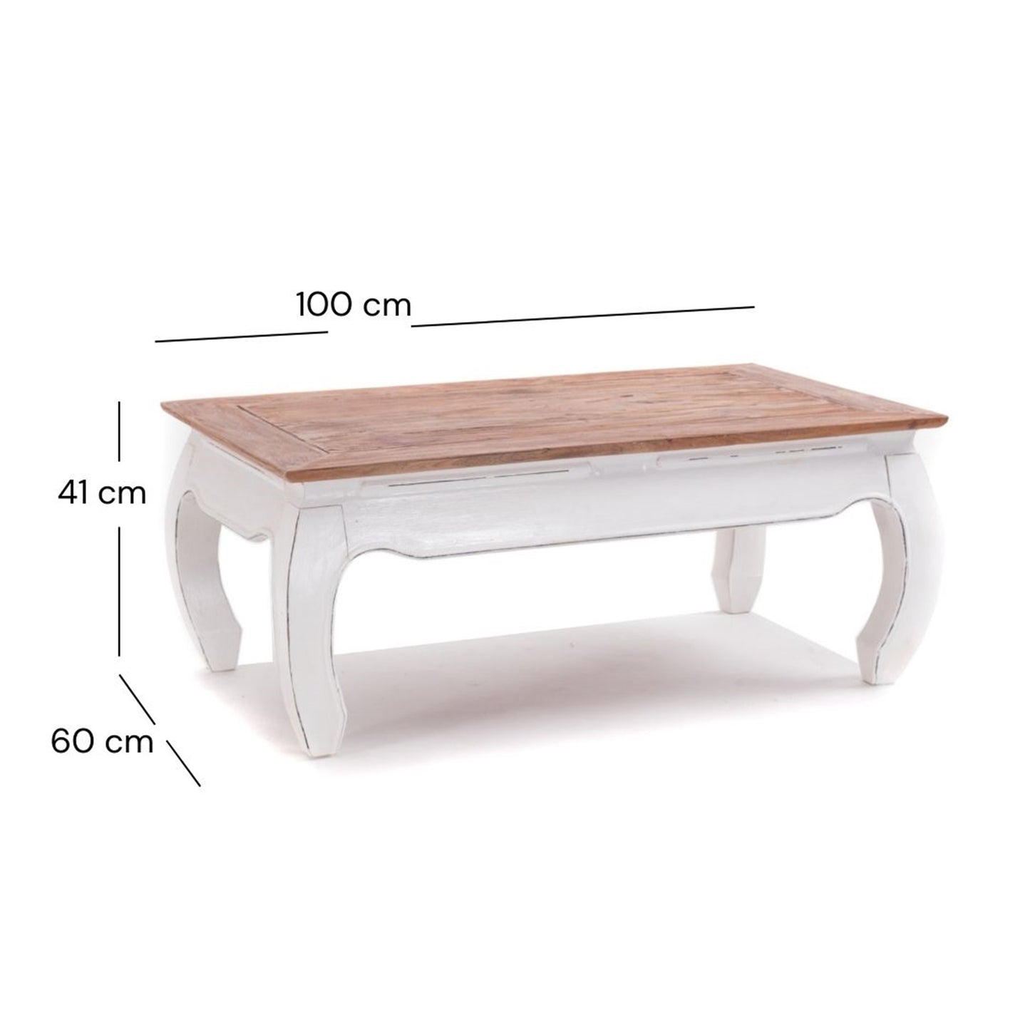 OPIUMTISCH "EAST" | 100x60cm (BxT), Mahagoni | Beistelltisch